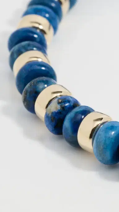 Zoë Chicco 14k Gold and 6mm Lapis Rondelle Beads Bracelet 14k Yellow Gold/Lapis One Size | Thumbnail 5 Zoë Chicco 14k Gold and 6mm Lapis Rondelle Beads Bracelet 14k Yellow Gold/Lapis One Size | Thumbnail 5