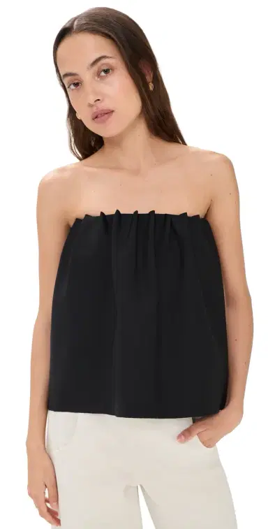House of Dagmar Ruched Tube Top Black 32 | Thumbnail 1