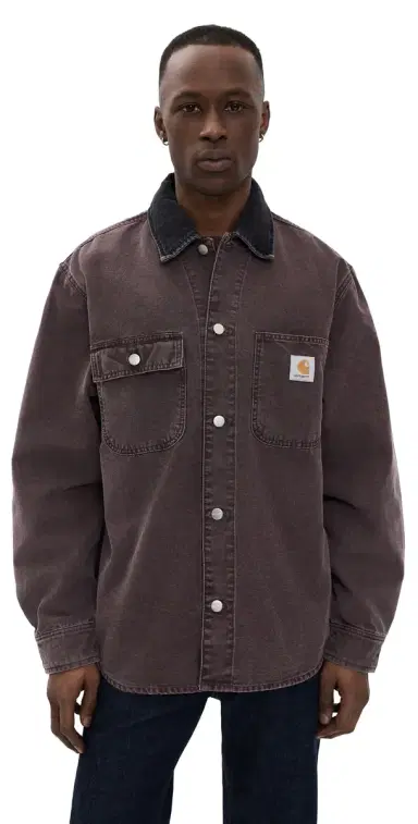 Carhartt WIP Mitch hirt Jacket Palisander/Black | Thumbnail 1 Carhartt WIP Mitch hirt Jacket Palisander/Black | Thumbnail 1