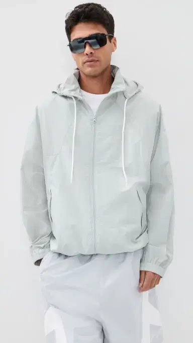 MM6 Maison Margiela Windbreaker Jacket age Grey | Thumbnail 2 MM6 Maison Margiela Windbreaker Jacket age Grey | Thumbnail 2
