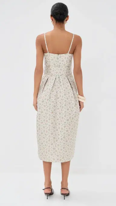 Rosie Assoulin Artichoke Dress with Belt Clementine | Thumbnail 3