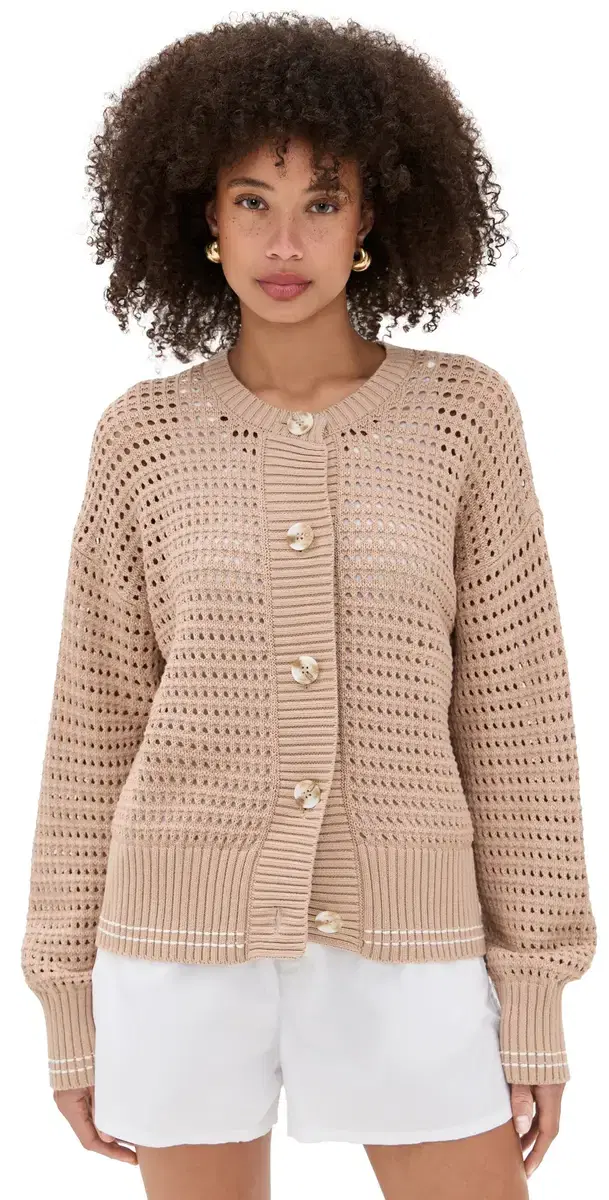 Kris Relaxed Fit Knit Cardigan ight Taupe