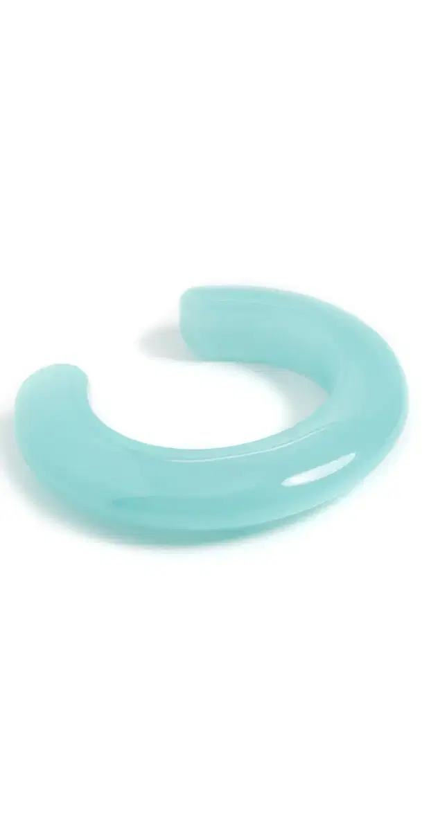 Ridge Cuff In Marbled Aquamarine Blue One Size