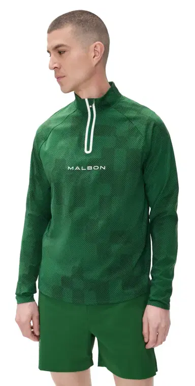 Malbon Performance Raglan Quarter Zip Eden | Thumbnail 1 Malbon Performance Raglan Quarter Zip Eden | Thumbnail 1