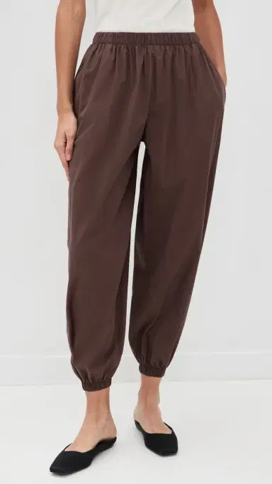LE BOP Andi Oversized Poplin Balloon Pants Brown S | Thumbnail 3