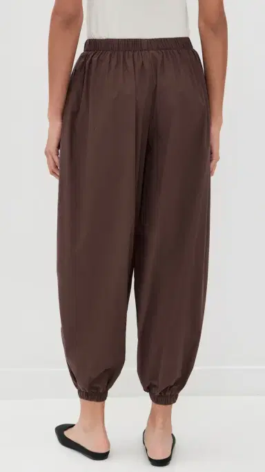 LE BOP Andi Oversized Poplin Balloon Pants Brown S | Thumbnail 4