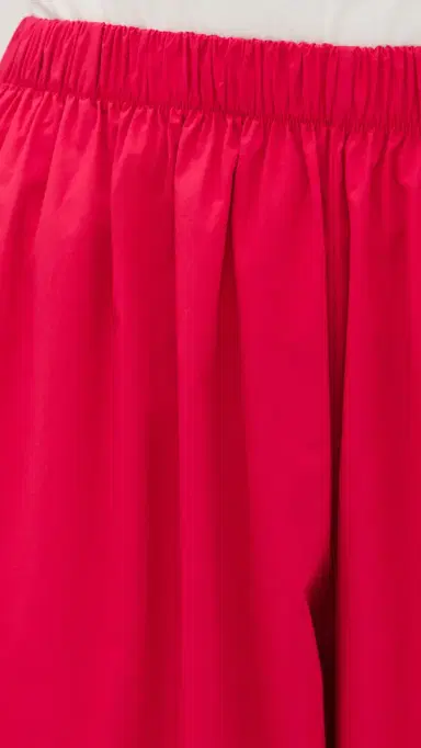 LE BOP Andi Oversized Poplin Balloon Pants Red S | Thumbnail 6