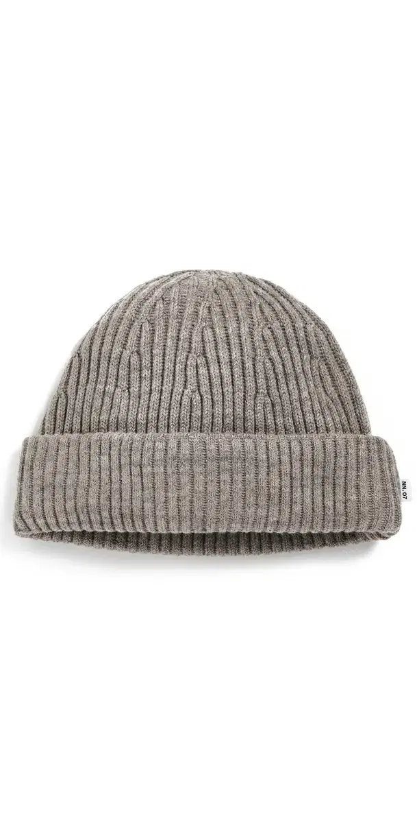 NN07 Merino Rib Knit Beanie Khaki Beige One Size