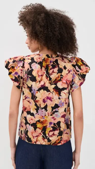 Ulla Johnson Abril Cotton Top Night Bloom | Thumbnail 3