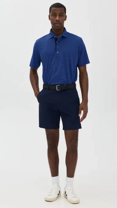 Greyson Saranac Striped Polo Dart/Maltese Blue | Thumbnail 5