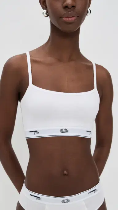 Hommegirls Homme Girls x Fruit of The Loom Cami Bralette 3 Pack Black/Heather Grey/White L | Thumbnail 3 Hommegirls Homme Girls x Fruit of The Loom Cami Bralette 3 Pack Black/Heather Grey/White L | Thumbnail 3
