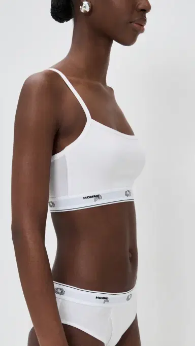 Hommegirls Homme Girls x Fruit of The Loom Cami Bralette 3 Pack Black/Heather Grey/White L | Thumbnail 5 Hommegirls Homme Girls x Fruit of The Loom Cami Bralette 3 Pack Black/Heather Grey/White L | Thumbnail 5