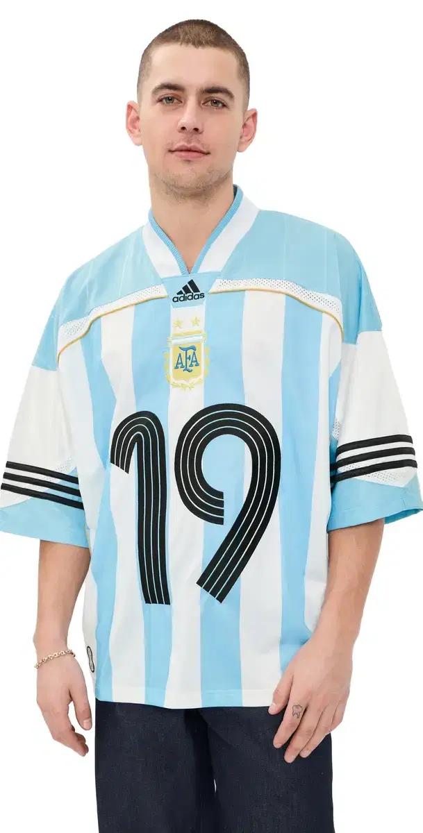 adidas Remix Jersey Clear Blue/White/Black