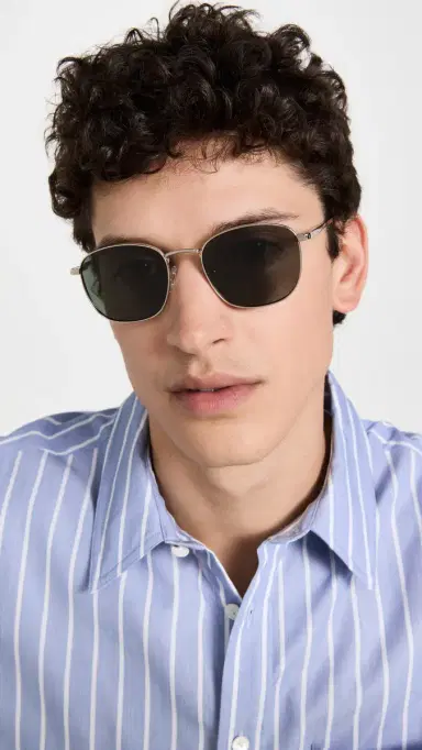 Le Specs Neptune Deux Sunglasses Gold Khaki Mono Polarized One Size | Thumbnail 4