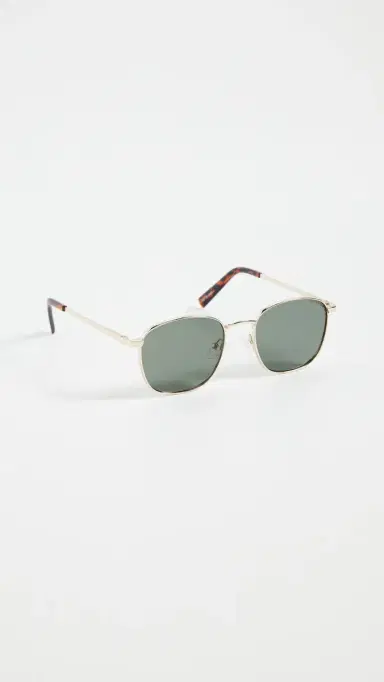 Le Specs Neptune Deux Sunglasses Gold Khaki Mono Polarized One Size | Thumbnail 5