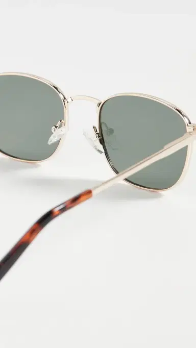 Le Specs Neptune Deux Sunglasses Gold Khaki Mono Polarized One Size | Thumbnail 6