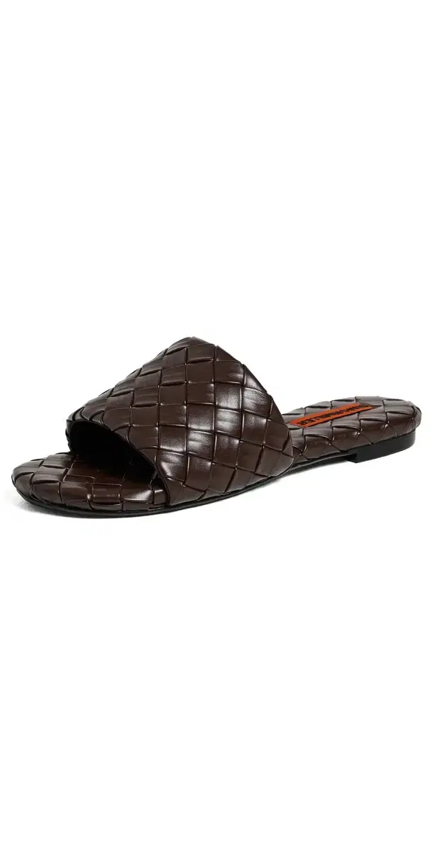 SIMONMILLER Woven Salerno Sandals Chocolate