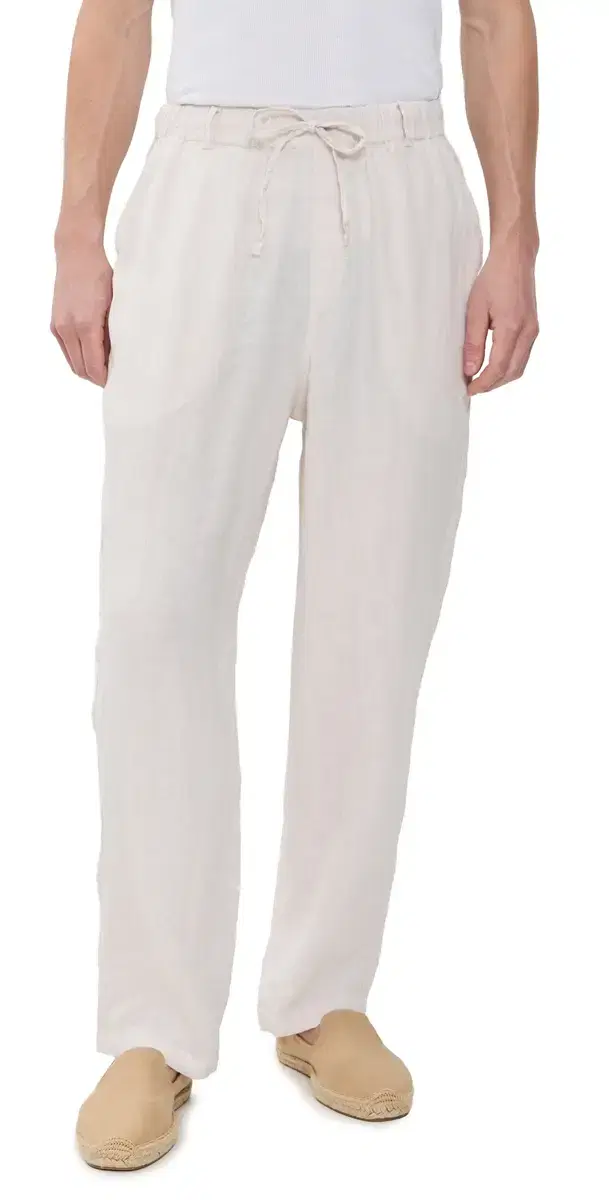 Bather Pearl inen eisure Pants Natural