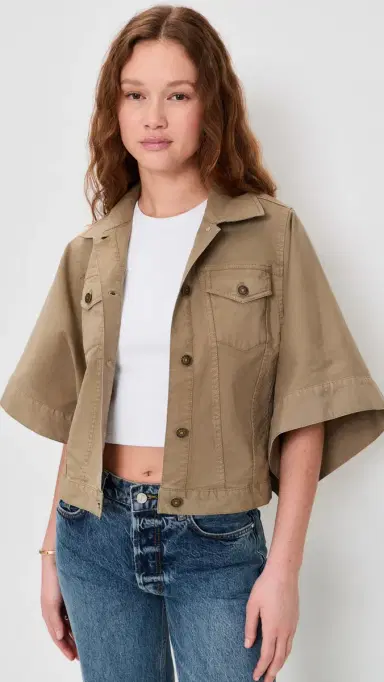 Ramy Brook Beatrice Jacket Safari Green | Thumbnail 2