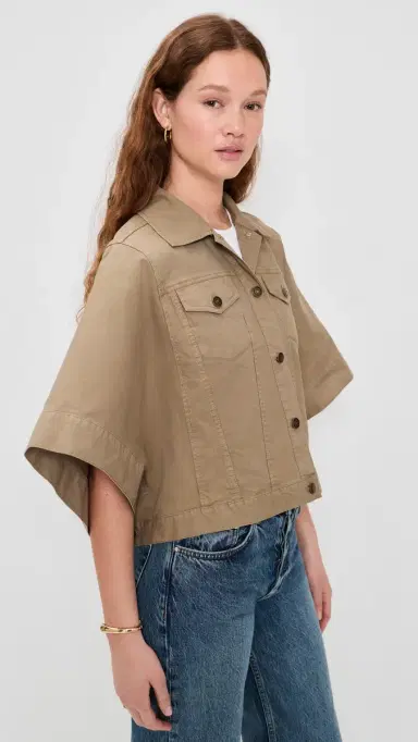 Ramy Brook Beatrice Jacket Safari Green | Thumbnail 4