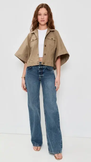 Ramy Brook Beatrice Jacket Safari Green | Thumbnail 5