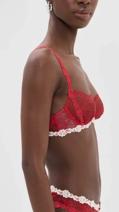 For Love & Lemons Fiona Lace Underwire Bra Red | Thumbnail 4 For Love & Lemons Fiona Lace Underwire Bra Red | Thumbnail 4