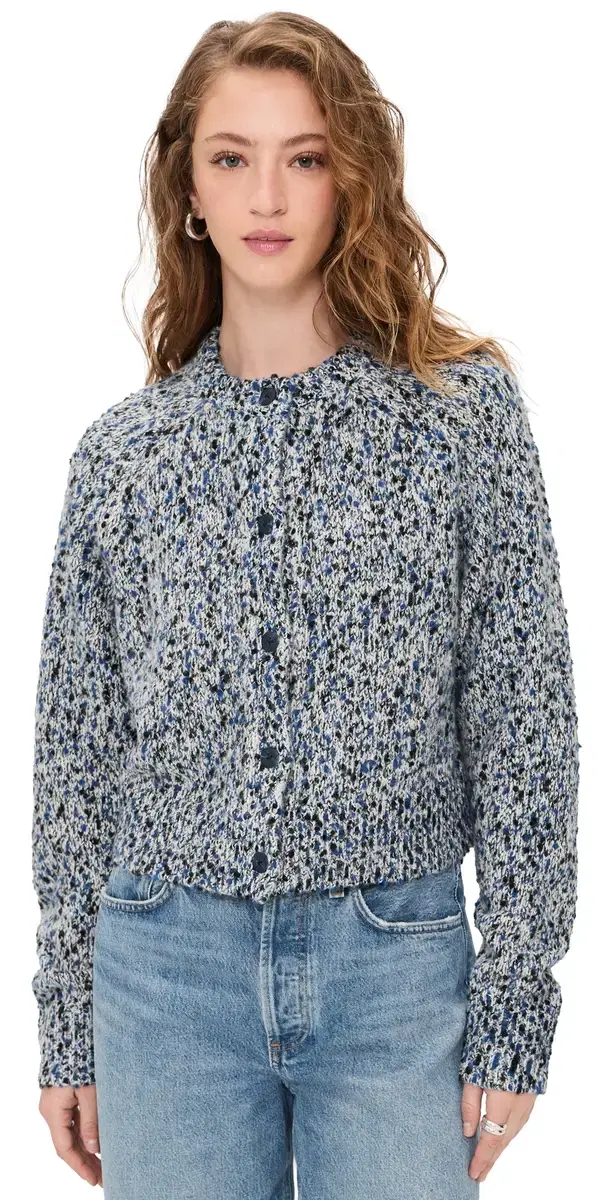 Aligne Tania Knitted Cardigan Blue Mix