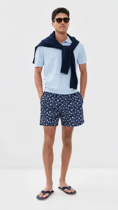 Polo Ralph Lauren Printed Traveler Swim Trunks 6 Blue Polo Palms | Thumbnail 5 Polo Ralph Lauren Printed Traveler Swim Trunks 6 Blue Polo Palms | Thumbnail 5