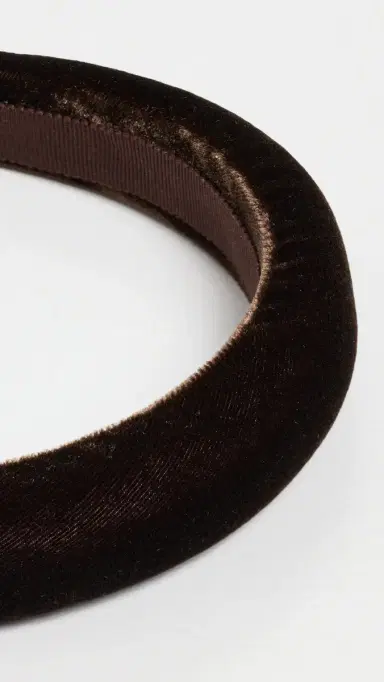 Jennifer Behr Tori Velvet Headband Chocolate One Size | Thumbnail 4 Jennifer Behr Tori Velvet Headband Chocolate One Size | Thumbnail 4