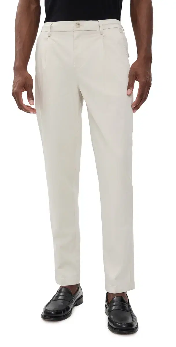 Pull-On Cotton Tencel Pants Stone