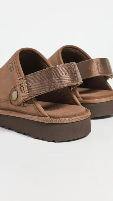 UGG Goldencoast Clog II Nubuck Dark Chestnut | Thumbnail 3