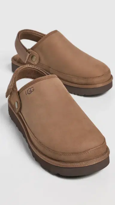 UGG Goldencoast Clog II Nubuck Dark Chestnut | Thumbnail 4