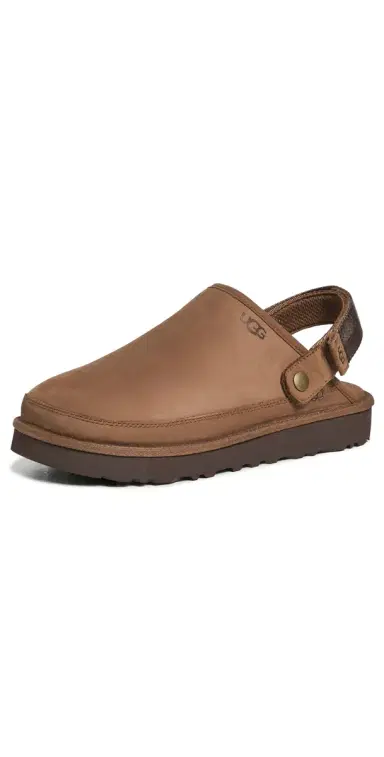 UGG Goldencoast Clog II Nubuck Dark Chestnut | Thumbnail 1