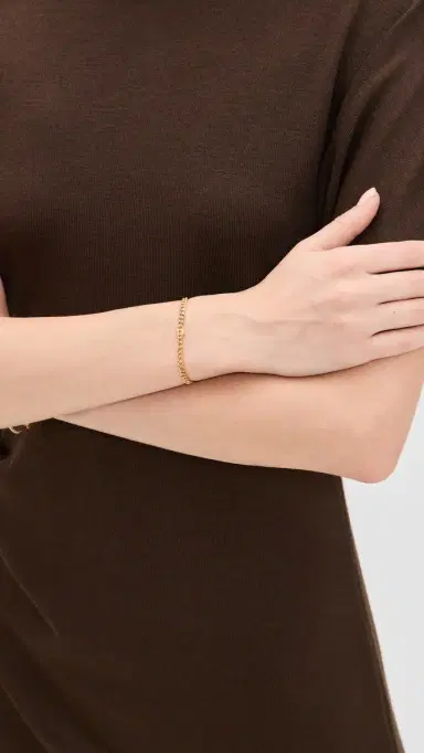 Gwen Beloti Locked in Gold Link Bracelet Gold One Size | Thumbnail 3
