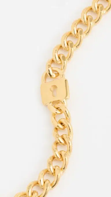 Gwen Beloti Locked in Gold Link Bracelet Gold One Size | Thumbnail 6