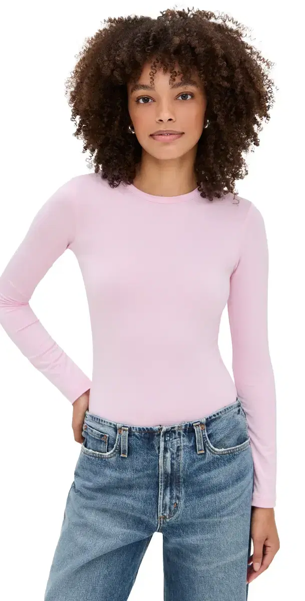 LE BOP Hannah Thong Bodysuit Pink
