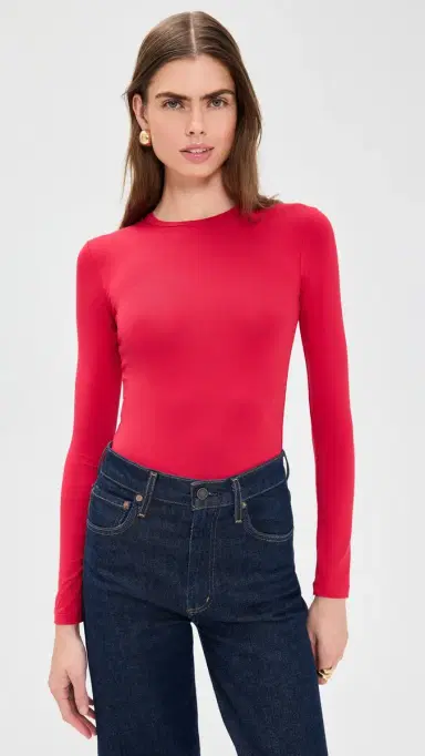 LE BOP Hannah Thong Bodysuit Red M | Thumbnail 2 LE BOP Hannah Thong Bodysuit Red M | Thumbnail 2