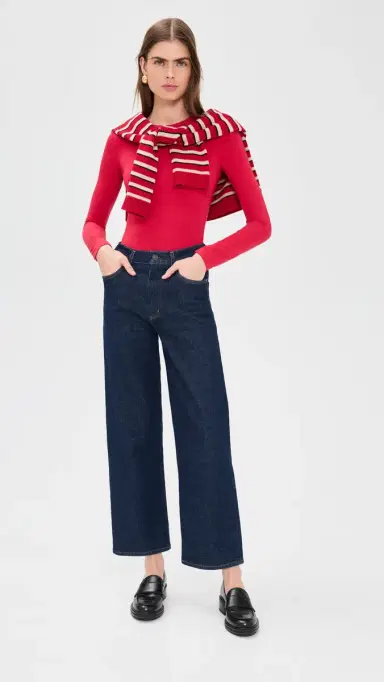 LE BOP Hannah Thong Bodysuit Red M | Thumbnail 5 LE BOP Hannah Thong Bodysuit Red M | Thumbnail 5