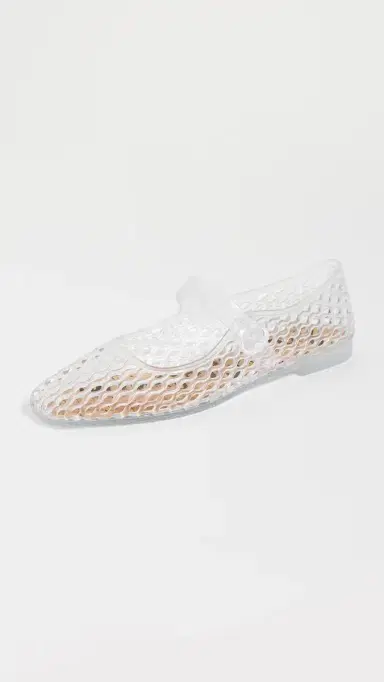 Sam Edelman Michaela Jelly Flats Clear 8 | Thumbnail 2
