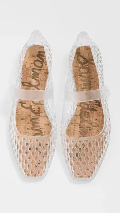 Sam Edelman Michaela Jelly Flats Clear 8 | Thumbnail 5