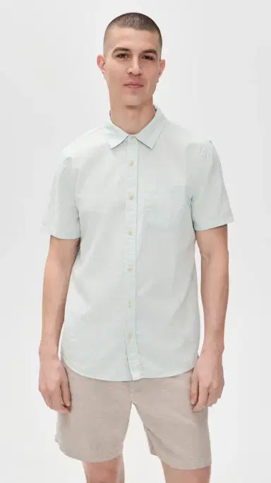 Marine Layer Better-Than-Linen Shirt Iceberg Stripe | Thumbnail 2 Marine Layer Better-Than-Linen Shirt Iceberg Stripe | Thumbnail 2