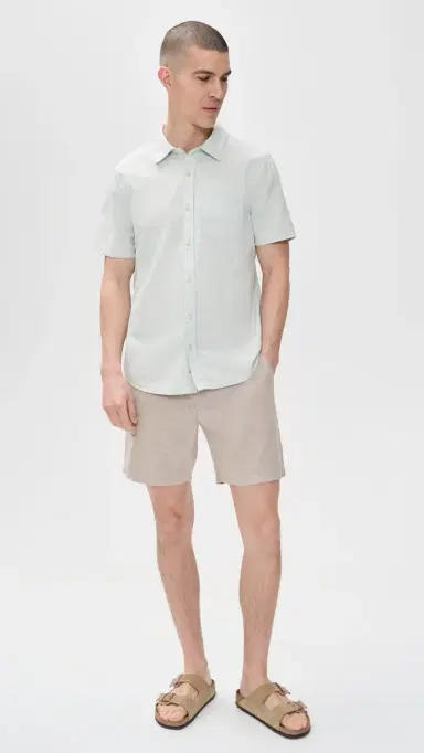 Marine Layer Better-Than-Linen Shirt Iceberg Stripe | Thumbnail 5 Marine Layer Better-Than-Linen Shirt Iceberg Stripe | Thumbnail 5