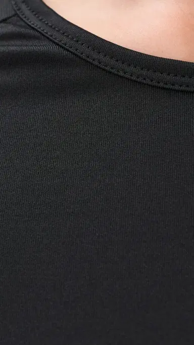 Victoria Beckham Long Sleeve Midi Dress Black | Thumbnail 6