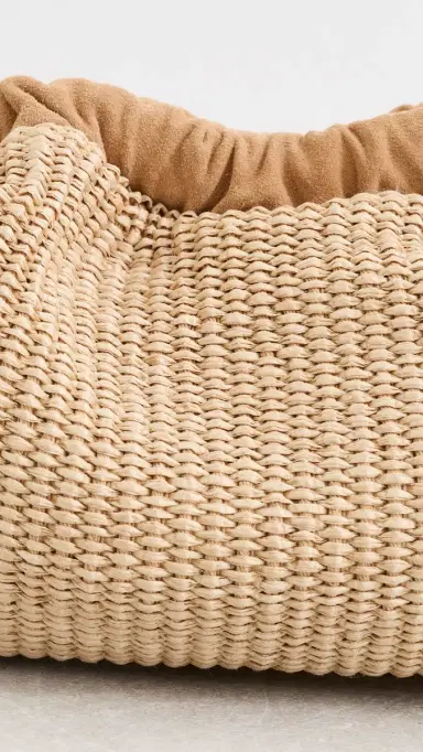 Mansur Gavriel Mini Raffia Cloud Clutch Natural One Size | Thumbnail 5 Mansur Gavriel Mini Raffia Cloud Clutch Natural One Size | Thumbnail 5