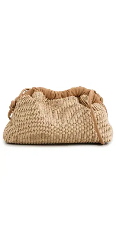 Mansur Gavriel Mini Raffia Cloud Clutch Natural One Size | Thumbnail 1 Mansur Gavriel Mini Raffia Cloud Clutch Natural One Size | Thumbnail 1