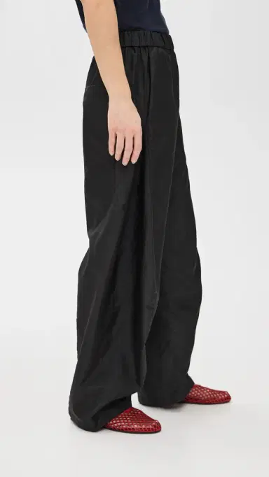 Tibi Petite Crispy Nylon Winslow Pants Black L | Thumbnail 4