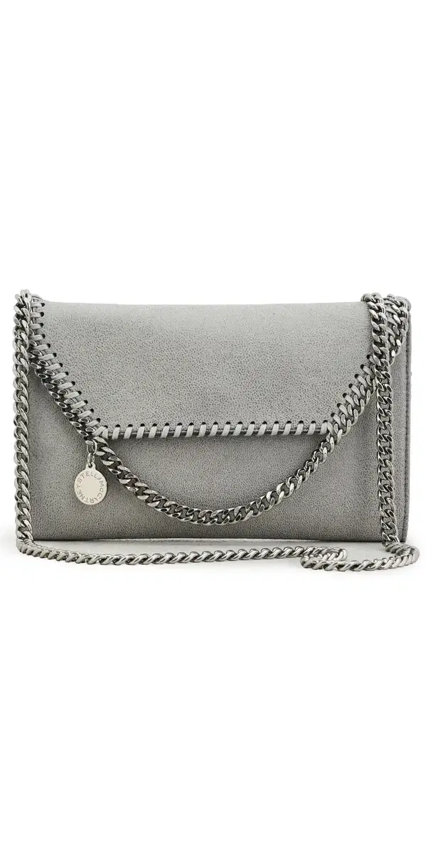 Stella McCartney Falabella Wallet Crossbody Bag Light Grey One Size
