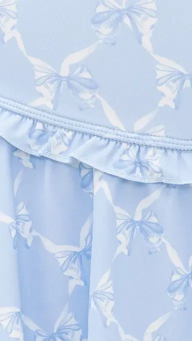 LoveShackFancy Vanina Skort Chilled Blue | Thumbnail 6