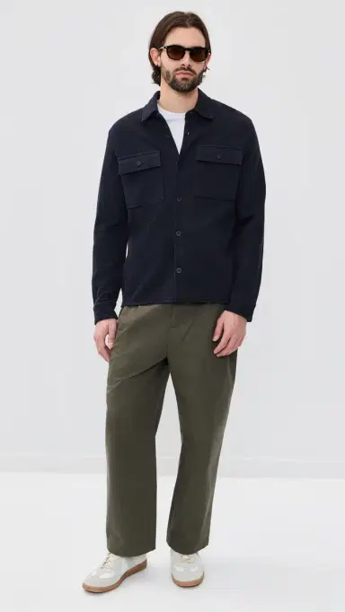 Vince Double lub Shirt Jacket Coastal | Thumbnail 5 Vince Double lub Shirt Jacket Coastal | Thumbnail 5