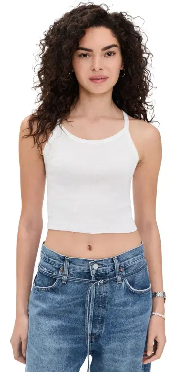 ÉTERNE Cropped Rib Tank | Thumbnail 1